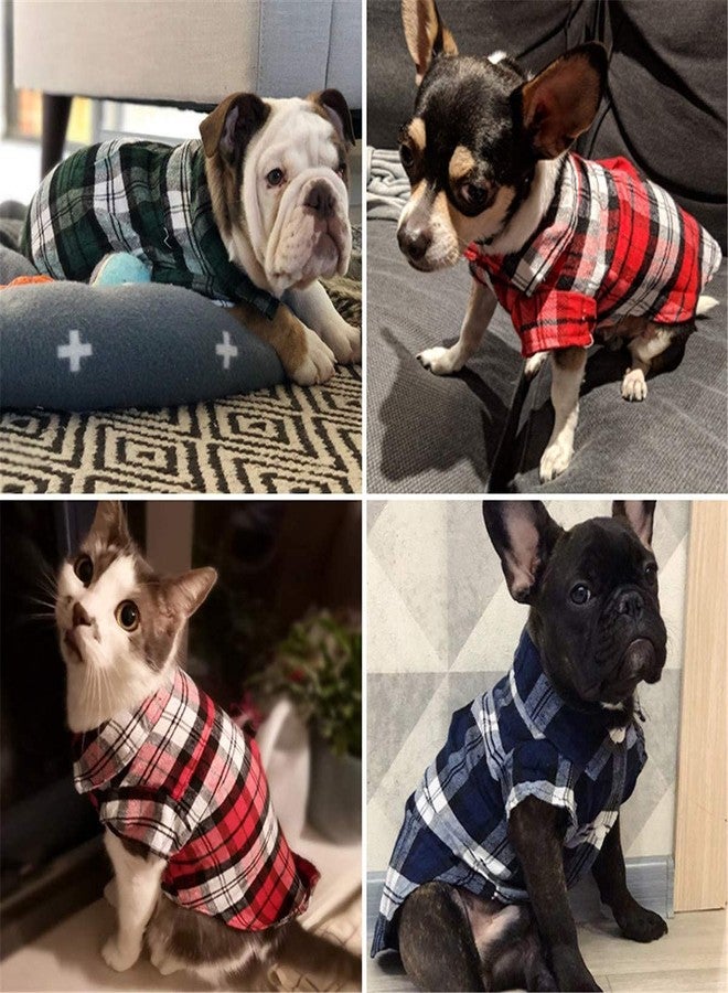 GRAB IT Pet Basic Puppy T-Shirt, All-Season Plaid Polo for Dogs & Cats (L) - Image 2